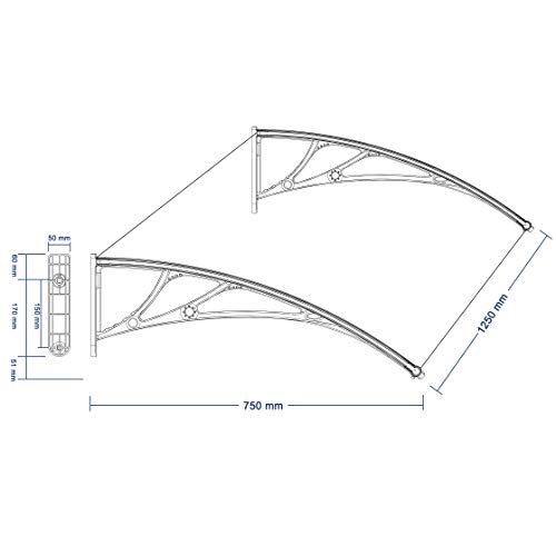 Vordach Überdachung Transparentes