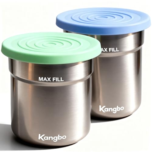 Stainless Steel Pint Containers 2 Pack