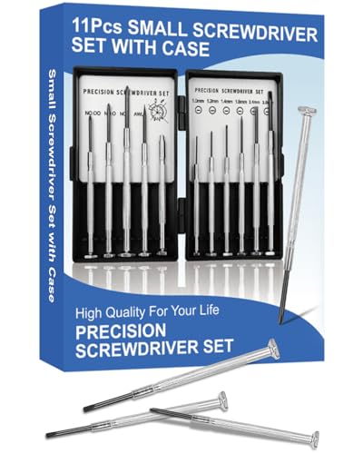 11 Piece Small Screwdriver Set with Hard Case