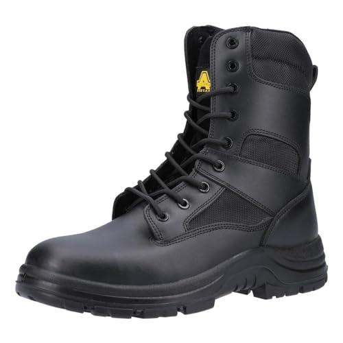 Amblers Safety Mens FS009C Water Resistant Hi-Leg Lace up Safety Boot Black Size UK 11 EU 46