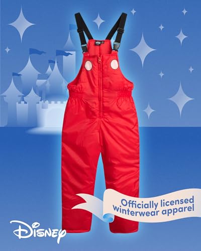Disney Toddler Boys Snow Suit Set - 2 Piece Toy Story Mickey Mouse Cars Insulated Winter Jacket and Ski Bib Overalls for Boys4