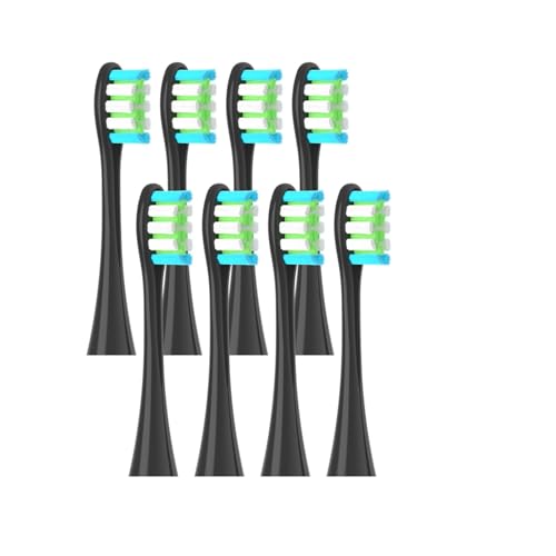 �����p�u���V�w??�b�h 8 �AOclean X PRO Elite/Flow/F1/One/X/All �V���[�Y�\�j�b�N�d�����u���V�ƌ݊���������܂��_�炩����(8 pcs black)