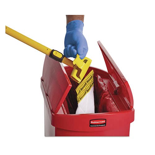 RubbermaidCommercial 2017060 Biohazard Spill Mop Pads - White (10/Box)