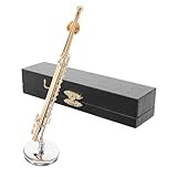 Décoration de maison de poupée - utilisez ce mini de flûte pour l'assortir à d'autres modèles d'instruments miniatures, prenez des photos plus uniques, peu importe pour la maison de poupée ou la table des enfants, les modèles d'instruments de musique
