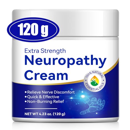 Extra Strength Neuropathy Relief Cream - Relief for Feet Hands Legs Toes Back - Extra Strength Neuropathy Cream for Discomfort- Rosemary Vitamin E Ginger Aloe Vera and Shea Butter - 4.23 oz (1)