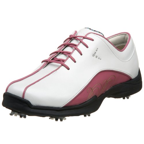 Callaway Women's Sivan Golf Shoe, White/Grape Nectar, 7.5 UK