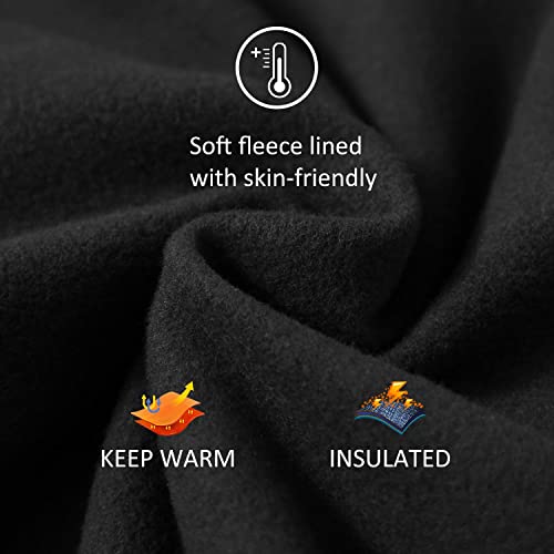 Baleaf Fleece Lined Leggings For Women Winter Thermal Leggings Warm Thick Yoga Pants Cold Weather With Pockets Black M #TOP1
