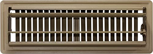 Decor Grates PG414-BWN-8 Pro Grates Steel Floor Register, 4x14 Inches, Painted Brown Finish, 8-Pack by Decor Grates - Image 4