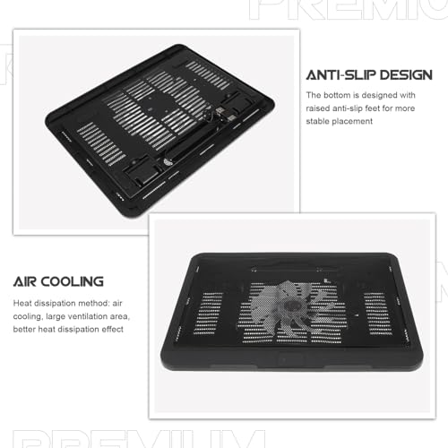 Base de refrigeración para laptop POPETPOP negra miniatura 5