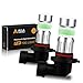 Alla Lighting 2800lm H10 9145 LED Lights Bulbs 8000K Ice Blue Xtreme Super Bright Fog Light COB-72 PY20D 9140 9155 9040 9045 Replacement