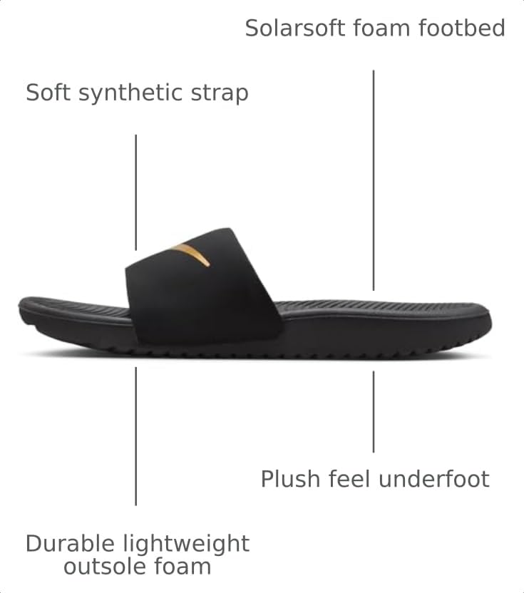 Image of Nike Unisex Kids' Kawa Slides - Boys Girls Toddlers & Baby Sandals