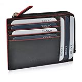 Negro Yanko Tarjetero Plano para Hombre 446 Negro