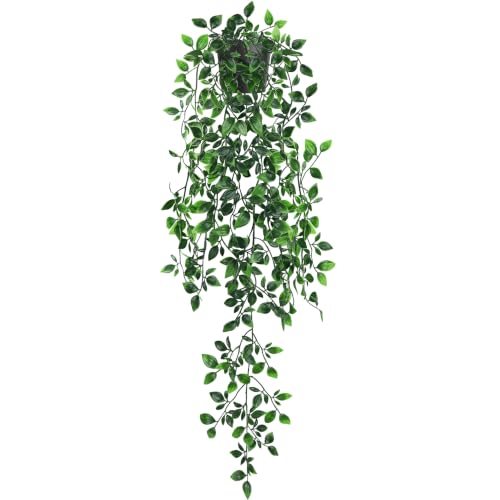 Der Rose Plante artificielle à suspendre avec feuilles de mandala réalistes