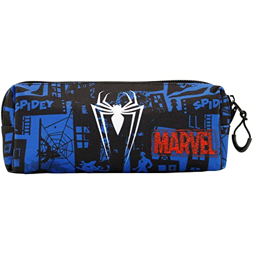 Marvel Spiderman Sky-FAN Square Pencil Case, Blue, 21 x 8 cm, 7 x 21 x 5.5 cm - Image 3