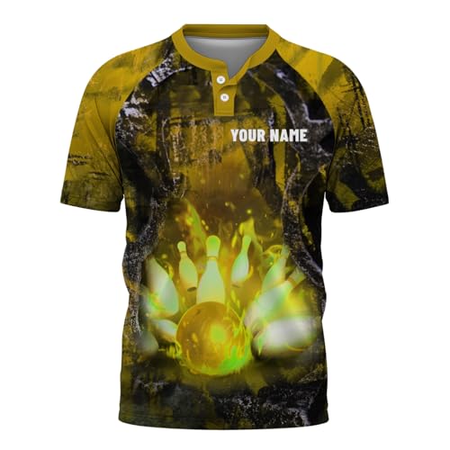 Custom Bowling Jerseys, 3D Printed Bowling Shirts with Text, Personalized Bowling Jersey Shirts for Women Men
