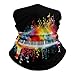 VTCTOASY Colorful Piano Keyboard Music Note Neck Gaiter Personalized Soft Windproof Face Covers Cozy Winter Neck Warmer Gator Scarfs Multipurpose Fashion Breathable Bandana Face Mask Scarf for Adult