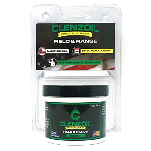 CLENZOIL Field & Range Patch Kit | Cleaner Lubricant Protectant [CLP] | One-Step Gun Cleaner and Gun Oil Lubricant | Approx. 75 Pre-Saturated Gun Cleaning Bore Patches & Field Wipes