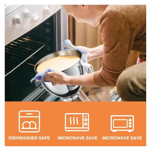 Bol mélangeur acier inoxydable 5QT pièce remplacement robot Kitchenaid tête inclinable 4,5-5L - 7