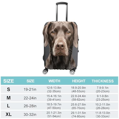 Dalmatian Luggage Cover, Elastic Luggage Protector Fits 19-32in Suitcases, Washable & Anti-Scratch Suitcase Cover for Men Women S2