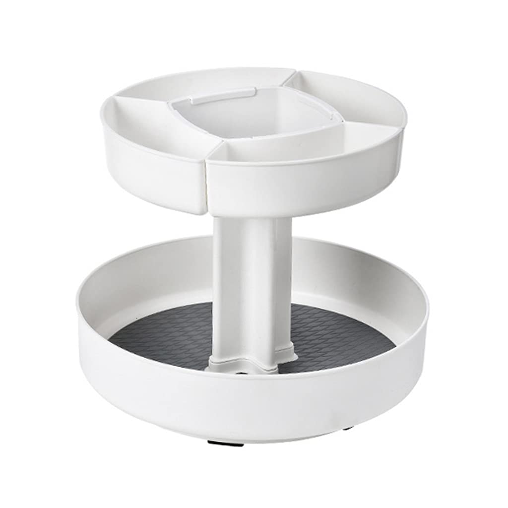 Tsophreniq Condiment Storage Artifact Cosmetic Storage Rack Rotating Organization Multiple Purposes Eco-friend Rotating Rack Kitchen