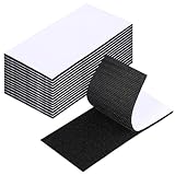 GDSZ LAERSI 50mm x 100mm Klettband Selbstklebend Extra Stark, 20 Stück Doppelseitiges Klettverschluss Selbstklebend Breit Selbstklebendes Klebepad Flauschband und Hakenband Klett (Schwarz)