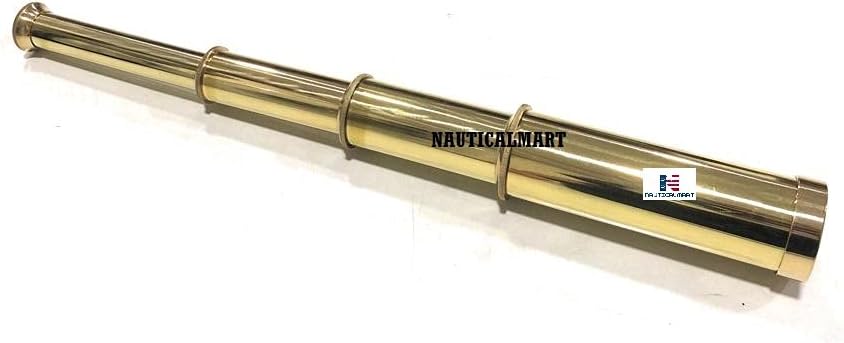 NauticalMart Handheld Brass Pirated Telescope Navigation Marine Decor