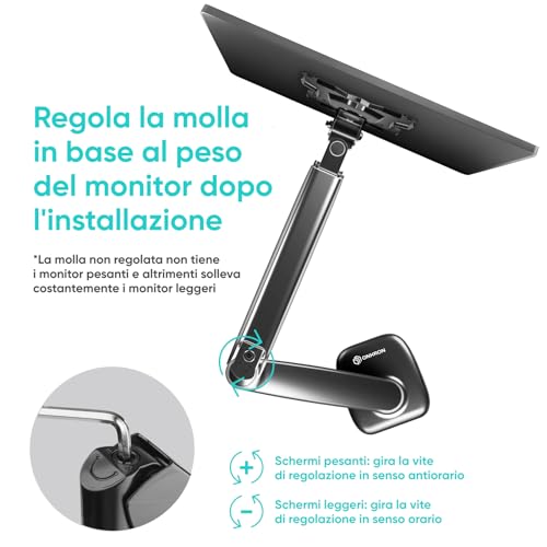 ONKRON Braccio monitor singolo Monitor Stand Full