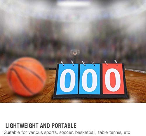 Marcador portátil flip 3 dígitos para deportes miniatura 3