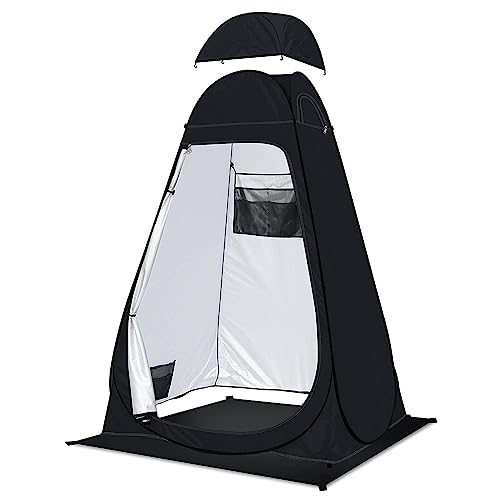 DZAWIBA® Pop Up Privacy Tent Shower Tent Portable Outdoor Camping Bathroom Toilet Tent Changing Dressing Room Privacy Shelters Room for Hiking and Beach ‚ UPF 40+ Waterproof with Carry Bag-1 pcs