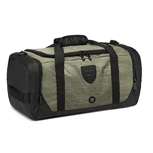Gym Bag Backpack Waterproof Duffle Bags Travel Weekender Duffel Bag for Men Women Overnight Bag with Shoes Compartment Green