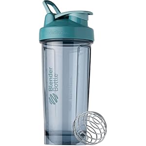 BlenderBottle Shaker Bottle Pro Series Perfect for Protein Shakes and Pre Workout, 28-Ounce, Cerulean Blue