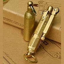Handmade Trench Lighter WWI WWII Windproof Vintage Kerosene Pipe Lighter and Copper Brass Fuel Bottle, Gift for Men Dad Father Husband Grandparents