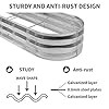 GADI Raised Garden Bed Kit for Vegetables Flower Galvanized Metal Planter Boxs Designed for Easy DIY and Cleaning Not Twist Or Rot (Silver) #4