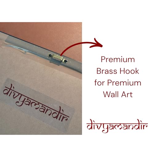 Image of divyamandir Maa Saraswati Framed Wall Art (18 x 14 Inches) | Traditional Hindu Goddess Painting with Glass Frame | Decorative Photo Frame for Home, Pooja Room & Office Decor (Maa Saraswati)