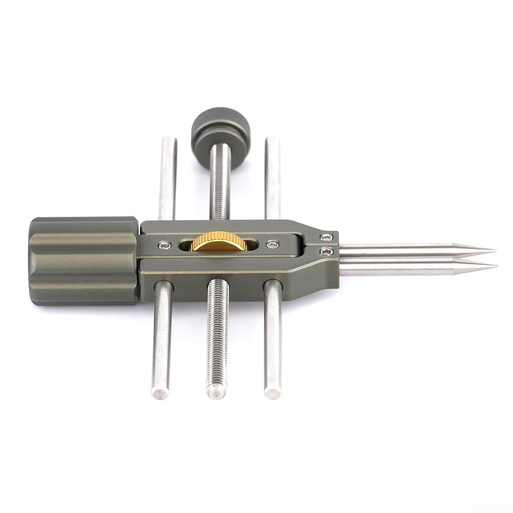 Herramienta de tornillo de banco de lente de cámara Llave inglesa ajustable de acero inoxidable para extracción de anillo de filtro 10-100 mm (2 piezas)