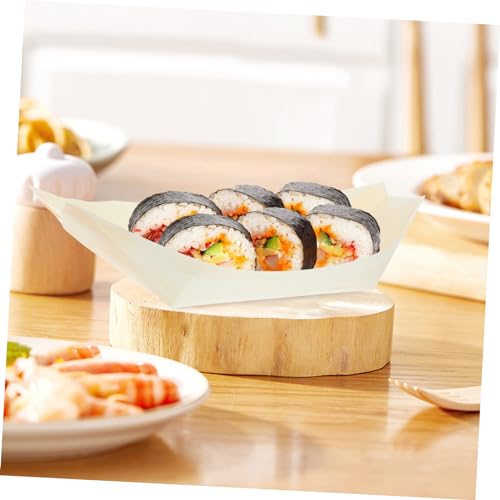 Vajilla bandejas para sushi barco x50 piezas miniatura 5