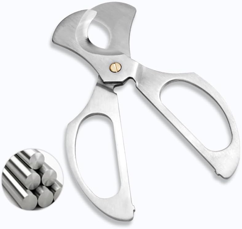 Cigar Cutter Stainless Steel Cigarette Slicer with Case Portable Metal Scissors Smoking Accessories Tool