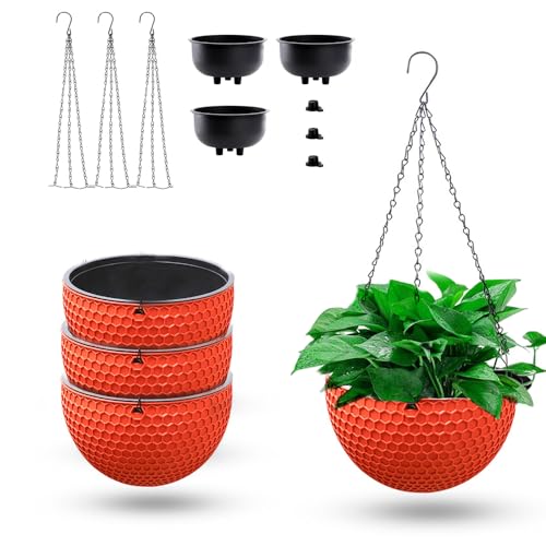 Pots de fleurs suspendus pour la maison et le jardin avec chaîne solide