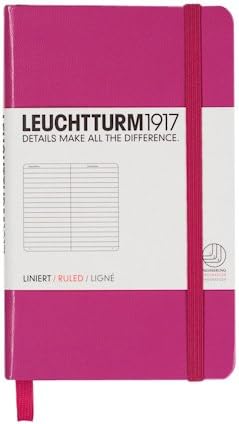 Leuchtturm1917 (342921 Notebook Pocket (A6), Hardcover, 187 numbered page, dotted, navy