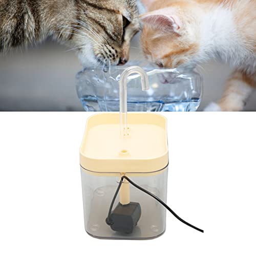 Fuente para gato transparente silenciosa dispensador de agua miniatura 2