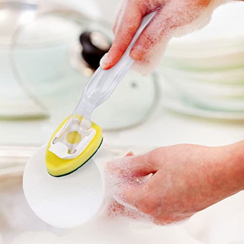 8 Pack Dishwand Refills Sponge Heads Replacement Sponge Durable Dish Wand Sponge Refills For Kitchen Room Dishwashing Cleaning Supplies #TOP3