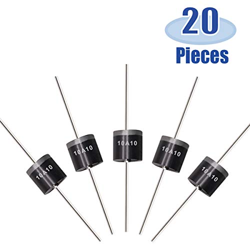 Tnisesm 20 Pcs 6A10, 10A10, 20A10 Rectifier Diode Kit 1000 Volt Electronic Silicon Diodes 6A10-10A10-20A10 #TOP2
