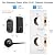 LOCK&SOLVER Keypad Door Lock with Handle, Smart Locks for Front Door, Keyless Entry Doorlock, Deadbolt Lock with Handle Set, App Remote Control, Easy Install with Video Guide, Rust-Resistant Zinc