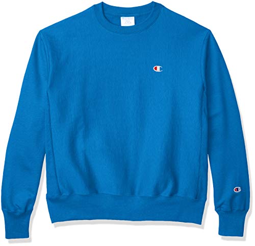Champion LIFE mens Reverse Weave Crew Sweatshirt, Deep Blue Water, XX-Large US