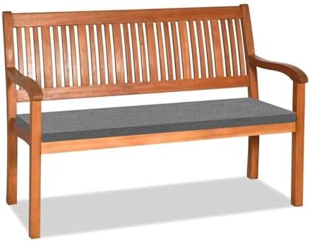 Orumrud 5CM Dicke Bankauflage Bankkissen mit Abnehmbarem Bezug,120x35x5CM rutschfeste Sitzkissen Sitzauflage Bank Sitzpolster Bankpolster Waschbare Stuhlkissen Gartenbank,Dunkelgra