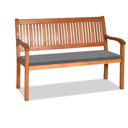 Orumrud 5CM Dicke Bankauflage Bankkissen mit Abnehmbarem Bezug,80x40x5CM rutschfeste Sitzkissen Sitzauflage Bank Sitzpolster Bankpolster Waschbare Stuhlkissen Gartenbank,Dunkelgrau