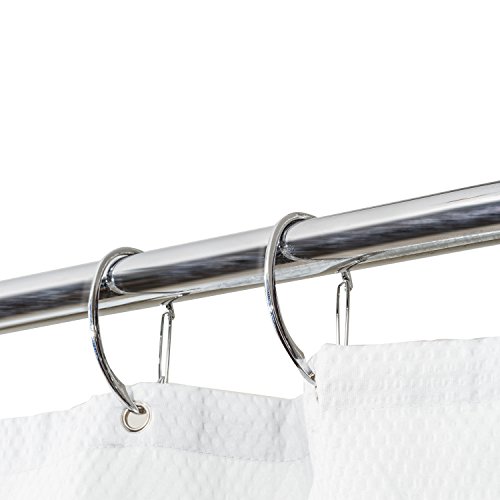 Splash Ganchos de cortina de chuveiro, cromados