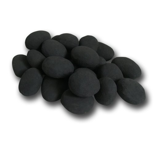 24 piezas de piedras de cerámica, quemador de bioetanol, decoración de mesa Cover