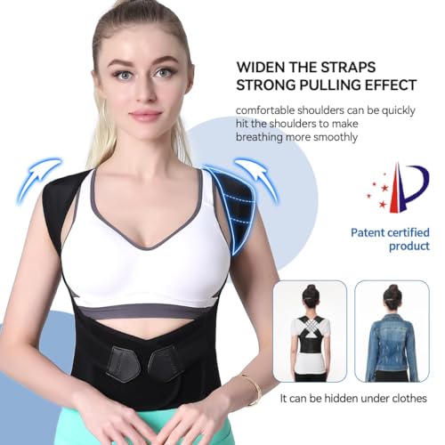 Image of BIGASUO X-Cross Posture Corrector Belt Universal Size Shoulder & Back Support Belt | Back Straightener Brace For Spine & Body Posture Correction | Clavicle Support For Unisex | Universal Size (B57)
