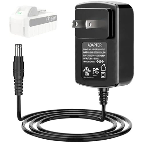 24VCHRG-QC iON+ Quick Charger for Snow Joe & Sun Joe 24V iBAT24 and 24VBAT Series Batteries Compatible with All iON Battery Models iBAT24-LT, iBAT24-XR, 24VBAT-LTE, 24VBAT-XR AC Adapter